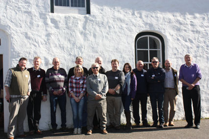 The presenters at the NI RSG conference had a few moments to enjoy the spring sunshine before getting down to discussing raptor science and conservation
